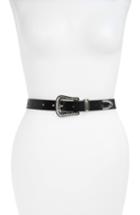 Women's Moschino Logo Velvet Belt