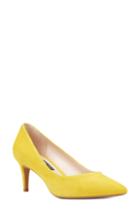 Women's Nine West Soho Pointy Toe Pump M - Yellow