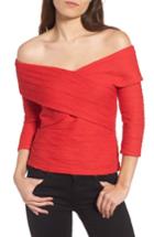 Women's Chelsea28 Crossover Stripe Top, Size - Red