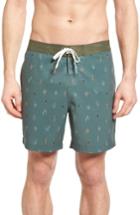 Men's Michael Bastian Cactus Print Board Shorts