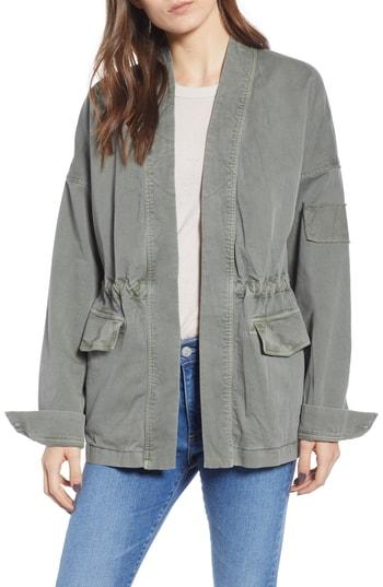 Women's James Perse Military Cardigan Jacket - Green