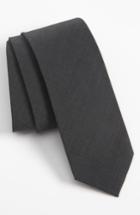 Men's The Tie Bar Solid Cotton Tie, Size - Grey