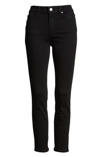 Women's Paige Hoxton Transcend High Waist Crop Skinny Jeans - Black