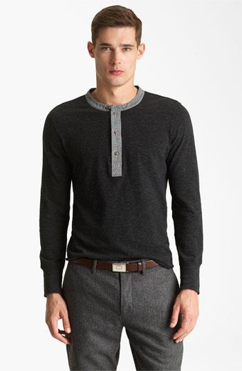 Men's Todd Snyder Classic Henley - Black