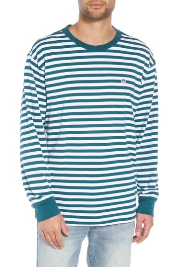 Men's Obey Eighty-nine Icon Box Long Sleeve T-shirt - Blue/green
