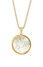 Women's Asha Zodiac Mother-of-pearl Pendant Necklace