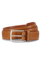 Men's Allen Edmoinds Hara Avenue Leather Belt - Cognac