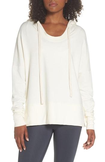 Women's Alo Fluid Tunic Hoodie - Ivory