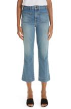 Women's Khaite Raquel Crop Flare Jeans - Blue