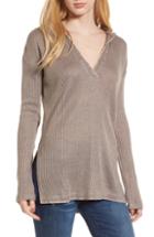Women's Something Navy Waist Detail Off The Shoulder Sweater - Red