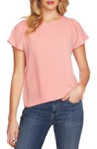 Women's Cece Crepe Flutter Sleeve Blouse