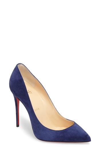 Women's Christian Louboutin Pigalle Follies Pointy Toe Pump .5us / 35.5eu - Blue