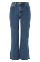 Women's Topshop By Boutique Raw Hem Kick Flare Jeans Us (fits Like 0) X - Blue