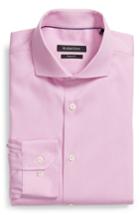 Men's Bugatchi Trim Fit Dress Shirt - Pink