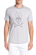 Men's Psycho Bunny Stripe Logo Graphic T-shirt (xs) - Grey