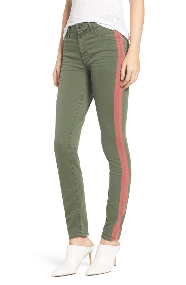 Women's Mother The Looker Skinny Jeans - Green