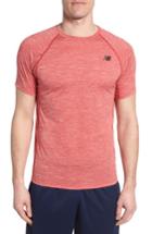 Men's New Balance Tenacity Crewneck T-shirt - Red