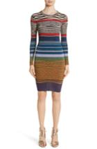Women's Missoni Stripe Space Dye Knit Dress Us / 40 It - Red