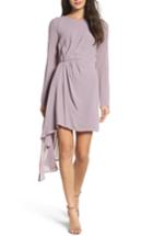 Women's Bardot Stilla Asymmetric Drape Dress - Purple