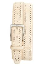 Men's Nordstrom Men's Shop Windsor Perforated Suede Belt