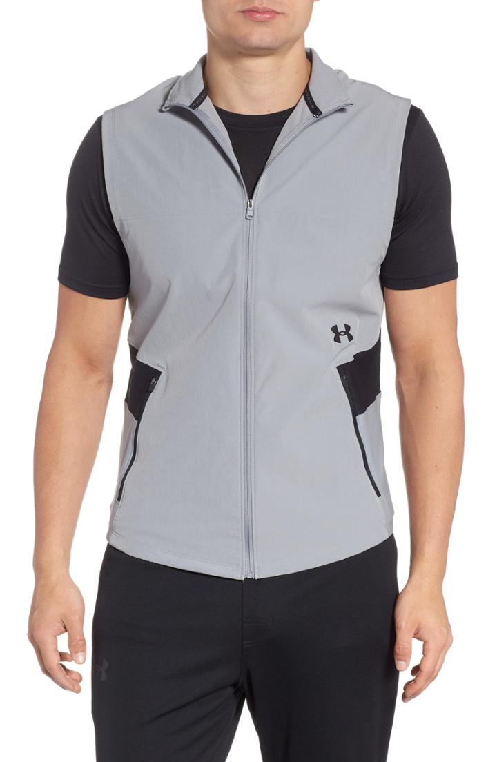Men's Under Armour Threadborne Vanish Vest, Size - Grey