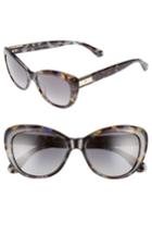 Women's Kate Spade New York Emmalyn 53mm Polarized Cat Eye Sunglasses - Blue Havana