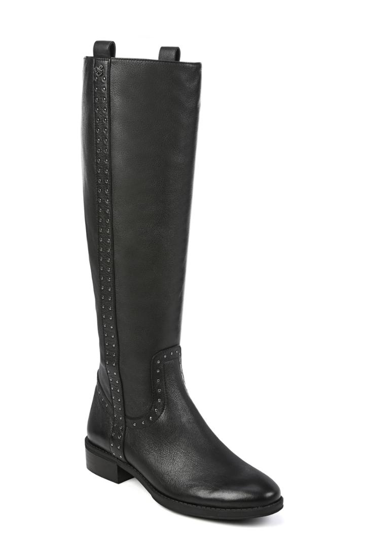 Women's Sam Edelman Prina Riding Boot .5 M - Black