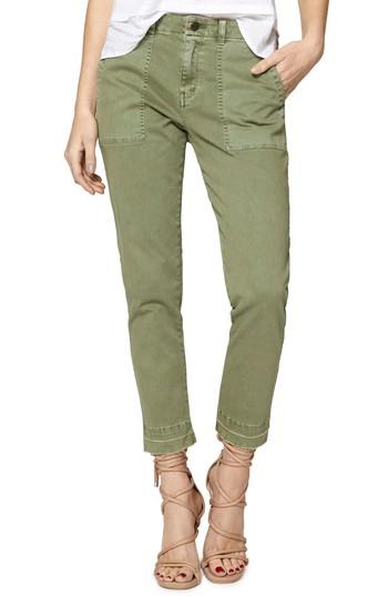 Petite Women's Sanctuary Peace Release Hem Cargo Pants P - Green