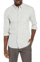 Men's Bonobos Slim Fit Brushed Button Down Windowpane Sport Shirt - Grey