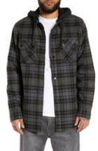 Men's Volcom Insulated Flannel Shirt Jacket - Black