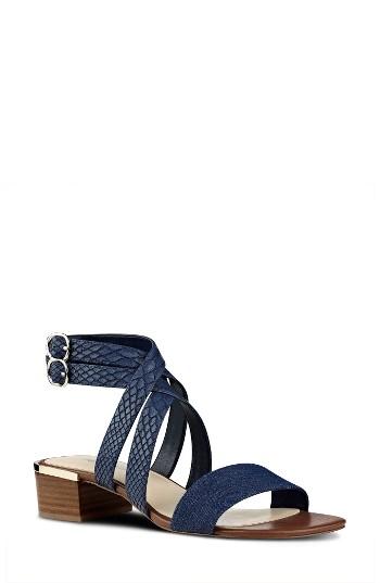 Women's Nine West Yesta Sandal .5 M - Blue