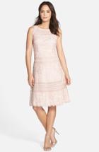 Women's Adrianna Papell Lace Fit & Flare Dress - Pink