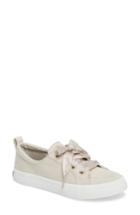 Women's Sperry Crest Vibe Satin Lace Sneaker M - White