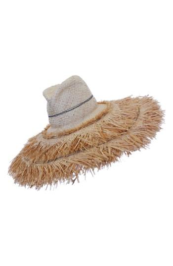 Women's Lola Hats Coconut Raffia Sun Hat - Beige