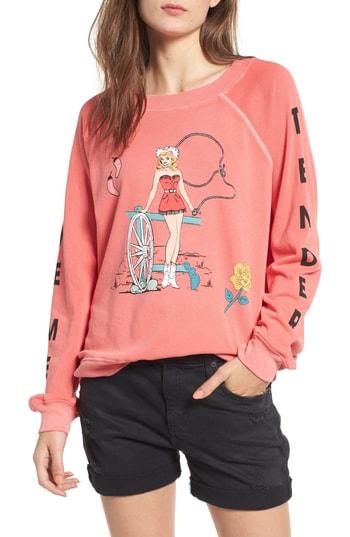 Women's Wildfox Love Me Tender Sommers Sweatshirt - Red