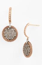 Women's Alor Pave Diamond & Cable Drop Earrings