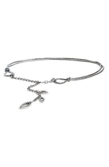 Women's St. John Collection Swarovski Crystal Leaf Chain Belt