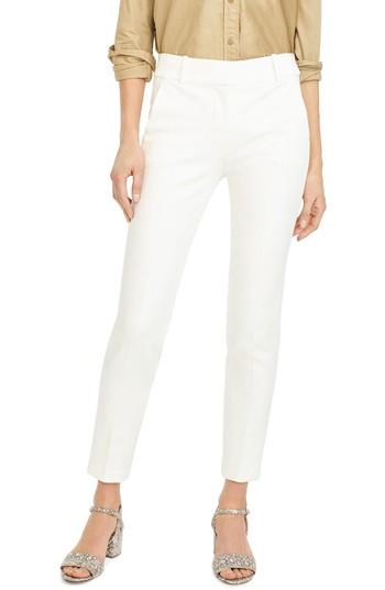 Women's J.crew Cameron Four Season Crop Pants - Ivory