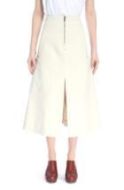 Women's Chloe Workwear A-line Midi Skirt Us / 36 Fr - White
