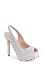 Women's Lauren Lorraine 'candy' Crystal Slingback Pump .5 M - White