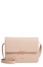 Ted Baker London Jiliann Leather Shoulder Bag - Beige