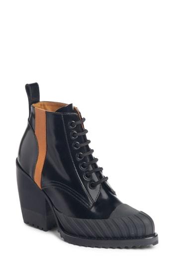 Women's Chloe Rylee Lug Toe Bootie Us / 36eu - Black