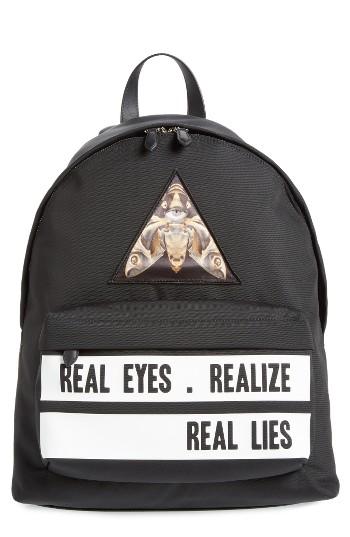 Men's Givenchy Real Eyes Patch Detail Backpack -