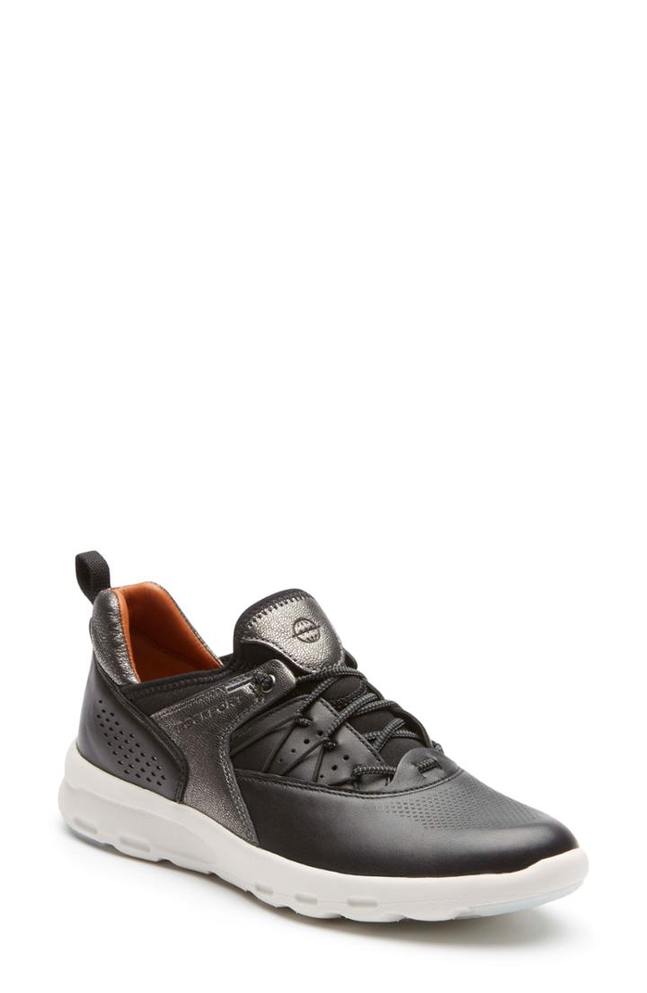 Women's Rockport Cobb Hill Let's Walk Bungee Sneaker W - Black