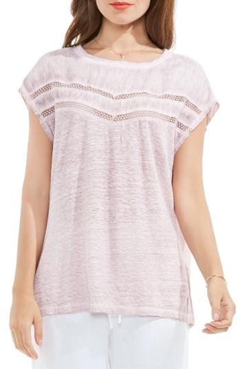 Women's Two By Vince Camuto Crochet Lace Trim Top - Pink