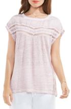 Women's Two By Vince Camuto Crochet Lace Trim Top - Pink