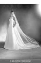 Women's Atelier Pronovias Elma Kelly Mikado A-line Gown, Size In Store Only - Ivory