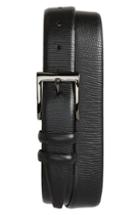 Men's Torino Belts Lizard Embossed Leather Belt - Black