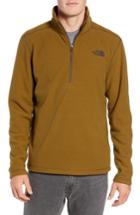 Men's The North Face Texture Cap Rock Quarter Zip Fleece Jacket - Green