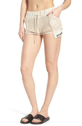 Women's Ivy Park Mesh Shorts - Beige